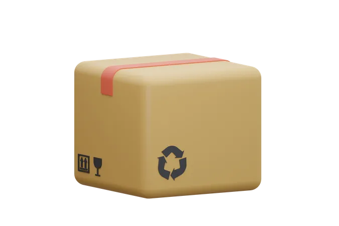 Package Box 3D Icon