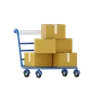 Package Box On Trolley