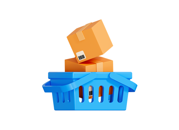 Package Boxes  3D Icon