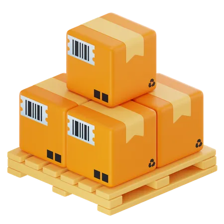 Package Boxes  3D Icon