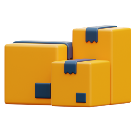 Package Boxes 3D Illustration