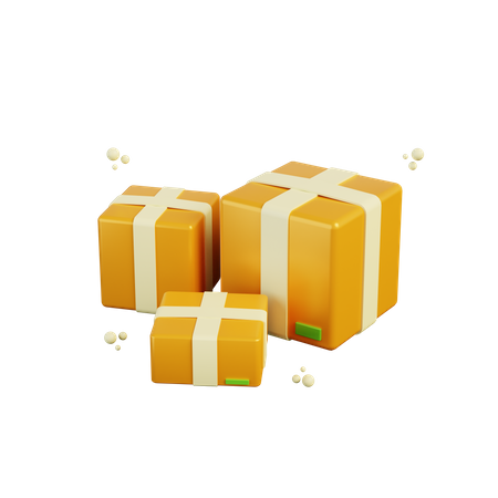 Package Boxes 3D Illustration