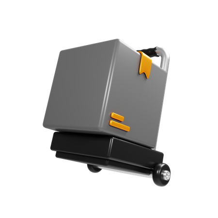 Package Cart  3D Icon