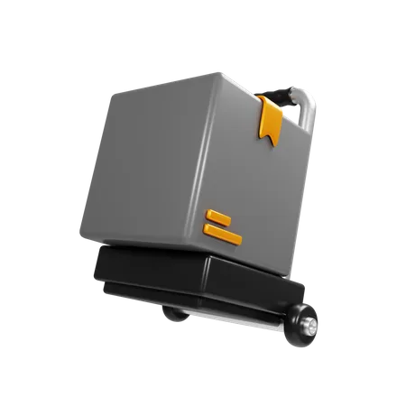 Package Cart  3D Icon