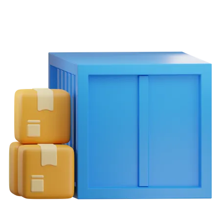 Package Container  3D Icon