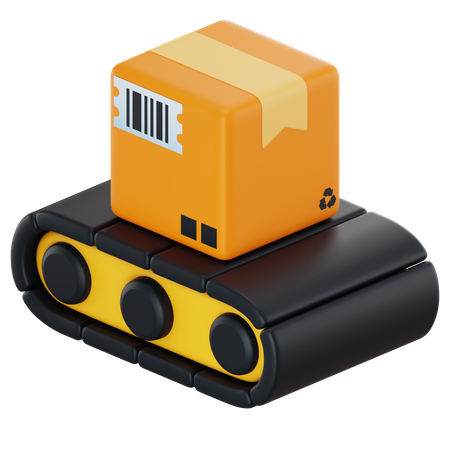 Package Conveyor  3D Icon