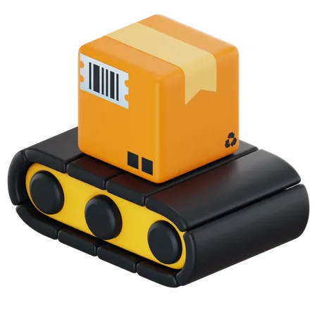 Package Conveyor  3D Icon