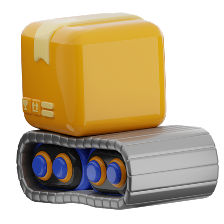 Package Conveyor  3D Icon