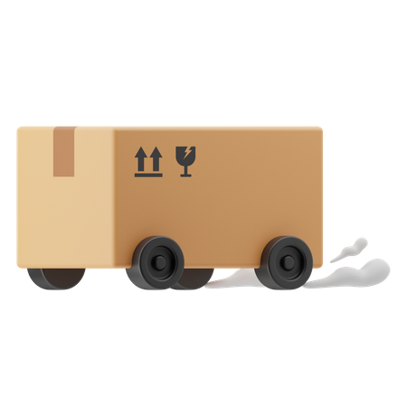 Package delivery 3D Illustration