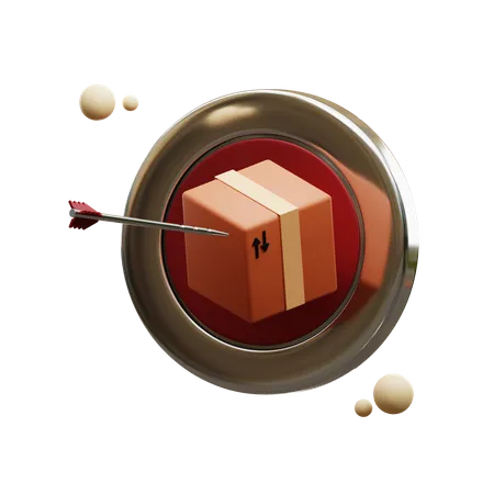 Package Delivery Goal  3D Icon