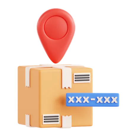 Package Delivery Location  3D Icon