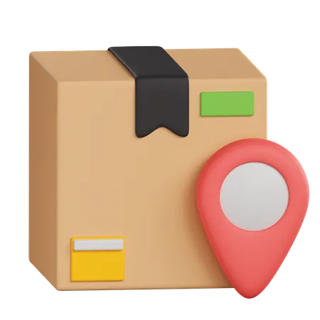 Package Delivery Location  3D Icon