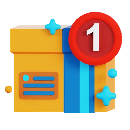 PACKAGE DELIVERY NOTIFICATION  3D Icon