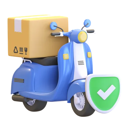 Package delivery success  3D Illustration