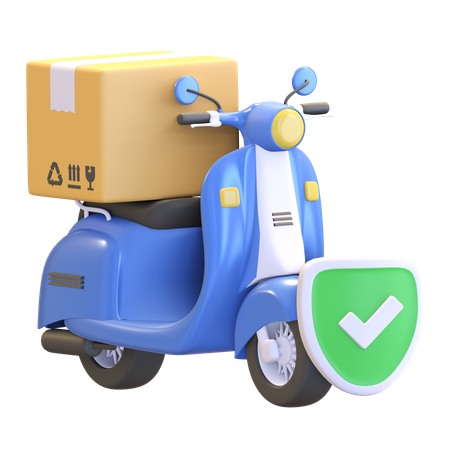 Package delivery success 3D Illustration