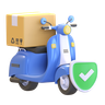 3d package-delivery logo