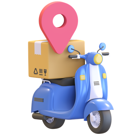 Package delivery tracking 3D Illustration