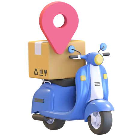 Package delivery tracking 3D Illustration