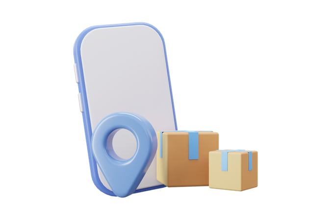 Package delivery tracking  3D Icon