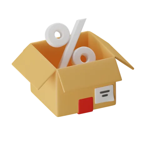 Package discount  3D Icon