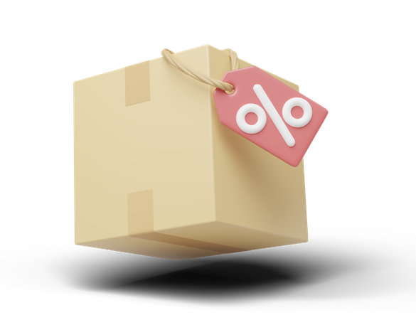 Package Discount  3D Icon