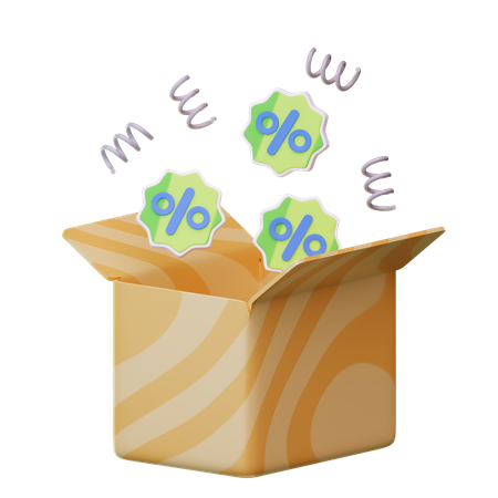 Package Discount  3D Icon