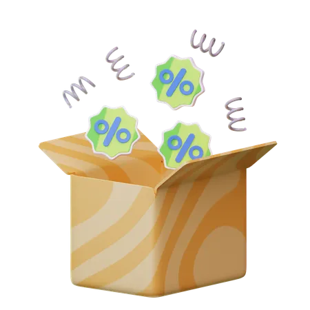 Package Discount  3D Icon