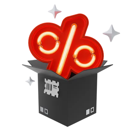 Package Discount  3D Icon