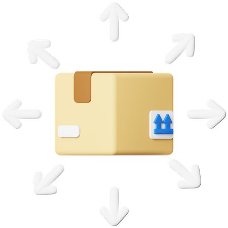 Package Distribution  3D Icon