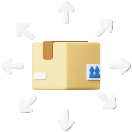 Package Distribution  3D Icon