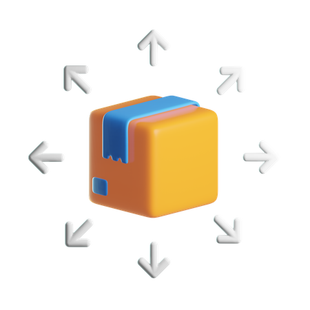 Package Distribution  3D Icon