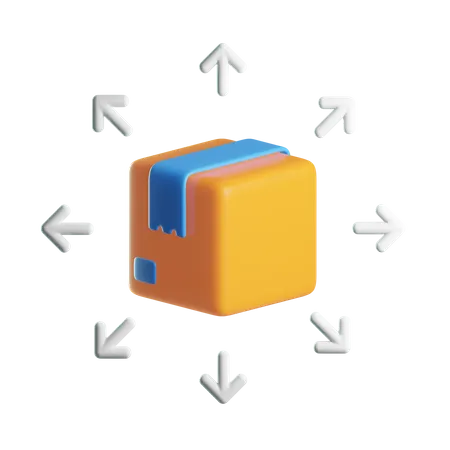 Package Distribution  3D Icon