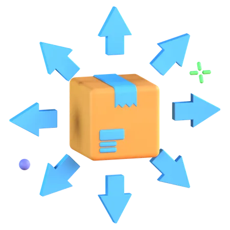 Package Distribution  3D Icon