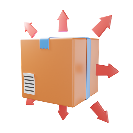 Package Distribution  3D Icon