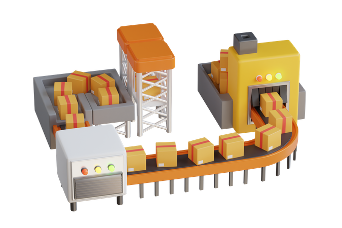 Package Distribution  3D Icon