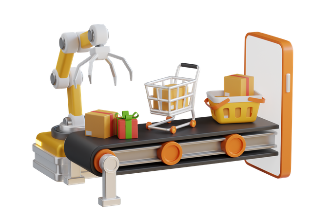 Package Distribution  3D Illustration