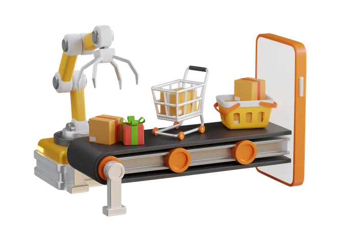 Package Distribution  3D Illustration