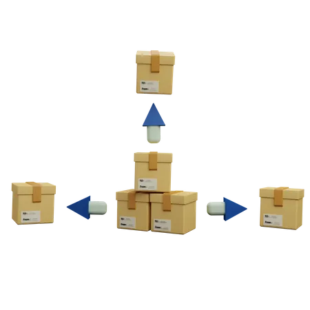 Package Distribution  3D Icon