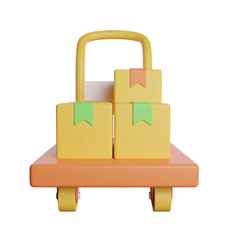 Package Dolley  3D Icon