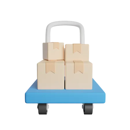Package Dolley  3D Icon