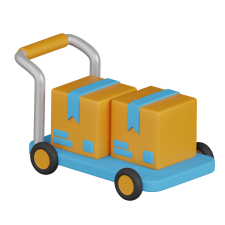 Package Dolly  3D Icon