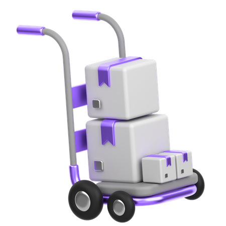 Chariot à colis  3D Icon