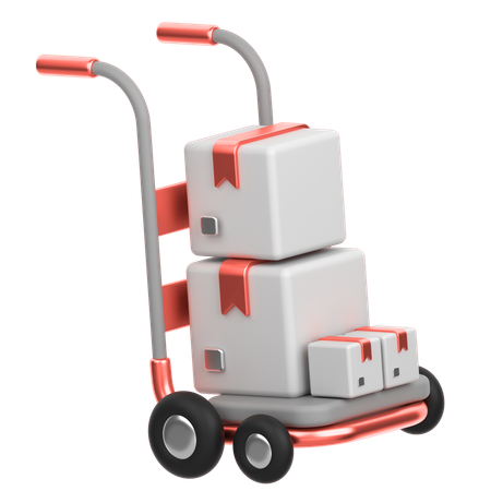 Chariot à colis  3D Icon