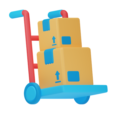 Package Dolly  3D Icon