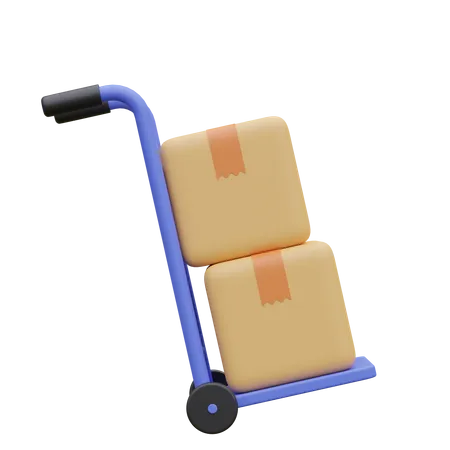 Package Dolly  3D Icon