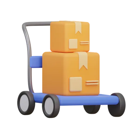 Package Dolly  3D Icon