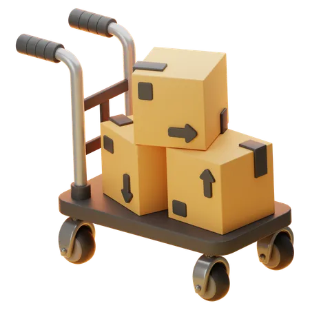 PACKAGE DOLLY  3D Icon