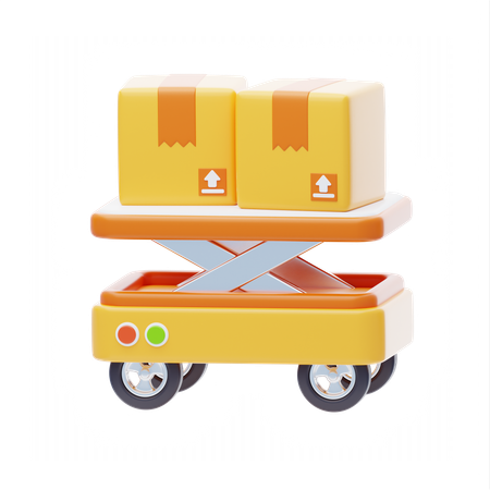 Package Dolly  3D Icon