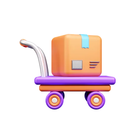 Package Dolly  3D Icon