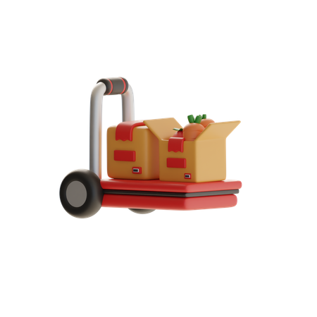 Package Dolly  3D Icon